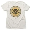 Calcutta White T-Shirt Patch Logo Short Sleeve Medium - Your Premium Fishing Gear Store Rods Lines Baits Accessories^ Online