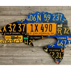 California Antique Largemouth Bass License Plate Art - Your Premium Fishing Gear Store Rods Lines Baits Accessories^ Discount