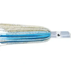 C&H Lil Swimmer Pre-Rigged Trolling Lure, White/Blue Skirt, 7/0 Hook, 100 lb Mono, 6 ft - Your Premium Fishing Gear Store Rods Lines Baits Accessories^ New