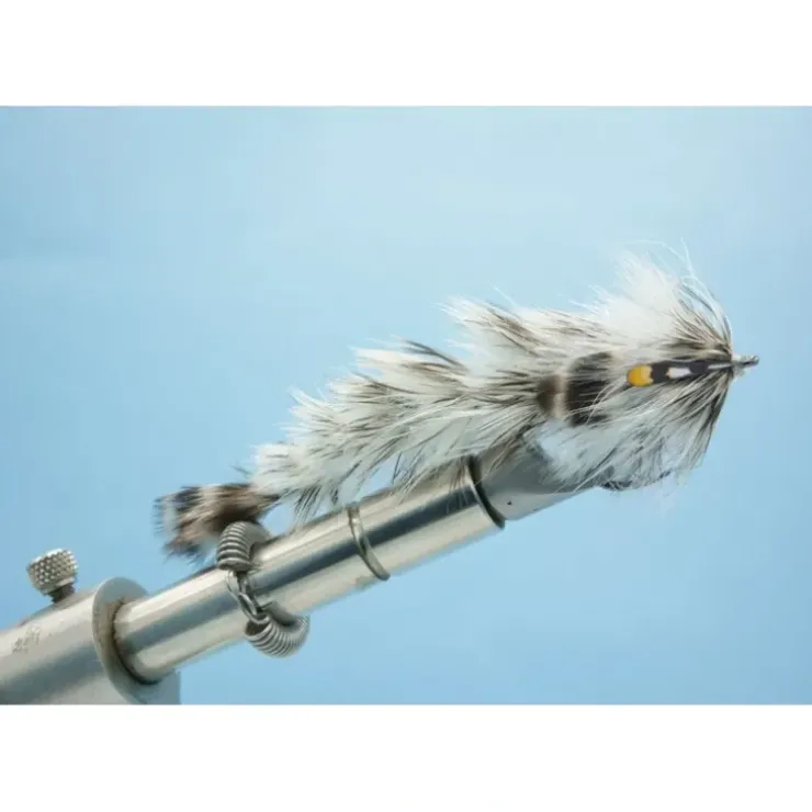 Chocklett's Feather Changer (SMALL single hook) Salt & Pepper - Your Premium Fishing Gear Store Rods Lines Baits Accessories^ Fashion