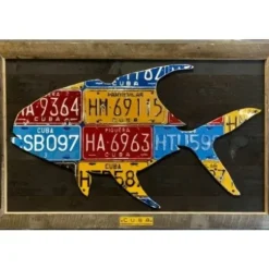 Cody Richardson Cuban License Plate Permit - Framed - Your Premium Fishing Gear Store Rods Lines Baits Accessories^ Fashion