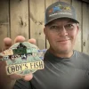 Cody's Fish Rocky Mountain Brown Trout Logo Sticker - Your Premium Fishing Gear Store Rods Lines Baits Accessories^ Fashion