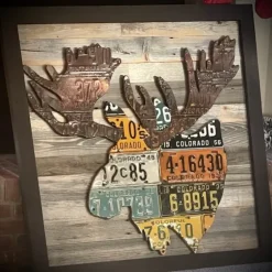 Colorado Moose License Plate Art - Your Premium Fishing Gear Store Rods Lines Baits Accessories^ Store