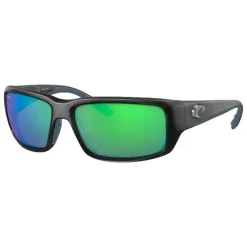 Costa Fantail Sunglasses Matte Black Green Mirror 580P - Your Premium Fishing Gear Store Rods Lines Baits Accessories^ Hot