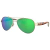 Costa Loreto Sunglasses Rose Gold Green Mirror 580P - Your Premium Fishing Gear Store Rods Lines Baits Accessories^ Online