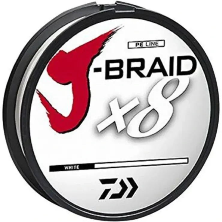 Daiwa J-Braid x8 8 Strand Braided Line, 65lb, 300m/330yd, White - Your Premium Fishing Gear Store Rods Lines Baits Accessories^ Best Sale