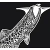 DeYoung Rising Brown Black & White Sticker - Your Premium Fishing Gear Store Rods Lines Baits Accessories^ New
