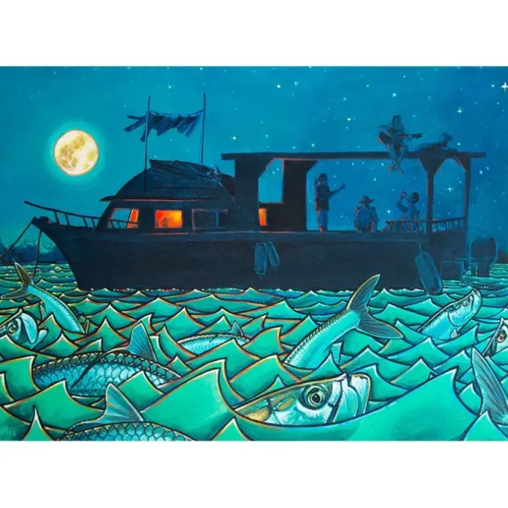 DeYoung Tarpon Cuban Spongers Canvas Print - Your Premium Fishing Gear Store Rods Lines Baits Accessories^ Store