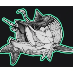 DeYoung Tarpon Sketch Sticker - Your Premium Fishing Gear Store Rods Lines Baits Accessories^ Best Sale