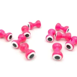 Double Pupil Lead Eyes - Fl. Pink/White - Your Premium Fishing Gear Store Rods Lines Baits Accessories^ Fashion