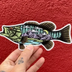 DrewLR Sticker - Ozark Smallie - Your Premium Fishing Gear Store Rods Lines Baits Accessories^ Cheap