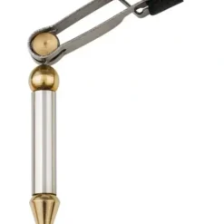 Dr. Slick Rotary Hackle Plier (Small) w/Rubber Tubing on One Jaw, Satin, w/Half Hitch Tool - Your Premium Fishing Gear Store Rods Lines Baits Accessories^ Outlet