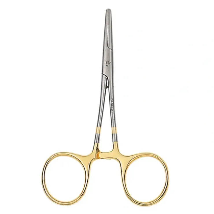 Dr. Slick Standard Clamp, 5", Gold Loops, Straight - Your Premium Fishing Gear Store Rods Lines Baits Accessories^ Outlet