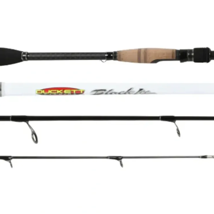Duckett Fishing DFBI72M-S Black Ice 7'2" Medium Spinning Rod - Your Premium Fishing Gear Store Rods Lines Baits Accessories^ Discount