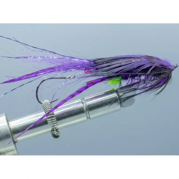 Farmer's Led ZepPrawn Purple/Black Green Butt Pink Eyes - Your Premium Fishing Gear Store Rods Lines Baits Accessories^ Outlet