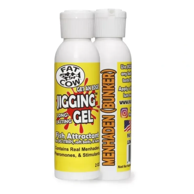 Fat Cow Jigging Gel Fish Attractant, 2oz, Menhaden - Your Premium Fishing Gear Store Rods Lines Baits Accessories^ Discount