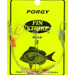 Fin Strike Porgy Rigs w/Red Beads Hi-Lo Gold #2 - Your Premium Fishing Gear Store Rods Lines Baits Accessories^ Sale