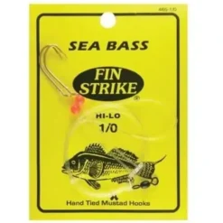 Fin Strike Sea Bass Rigs w/Red Beads Hi-Lo Gld #2/0 2Pk - Your Premium Fishing Gear Store Rods Lines Baits Accessories^ Online