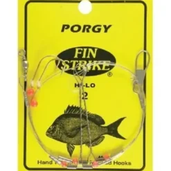 Fin Strike 460 Size 4 Gold Hook Red Bead Porgy Rig 1pc - Your Premium Fishing Gear Store Rods Lines Baits Accessories^ Clearance