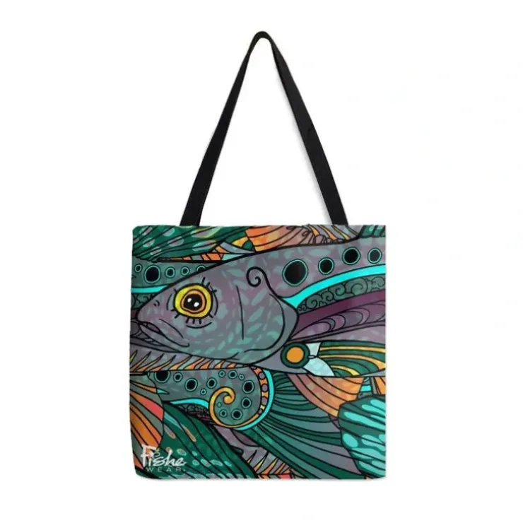 FisheWear Canvas Totes - Your Premium Fishing Gear Store Rods Lines Baits Accessories^ Store