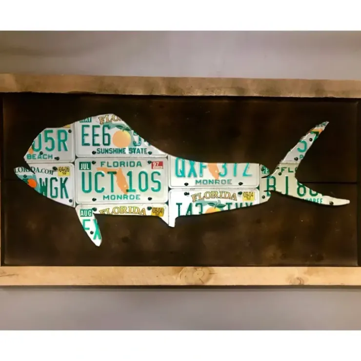 Florida Mahi Mahi License Plate Art - Your Premium Fishing Gear Store Rods Lines Baits Accessories^ Discount