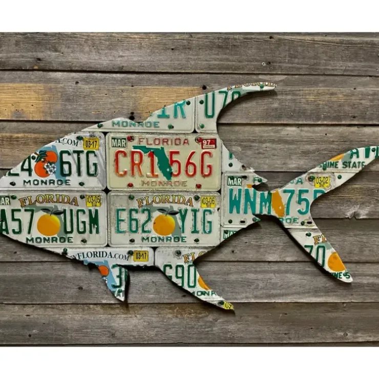 Florida Permit Orange License Plate Art - Your Premium Fishing Gear Store Rods Lines Baits Accessories^ Sale