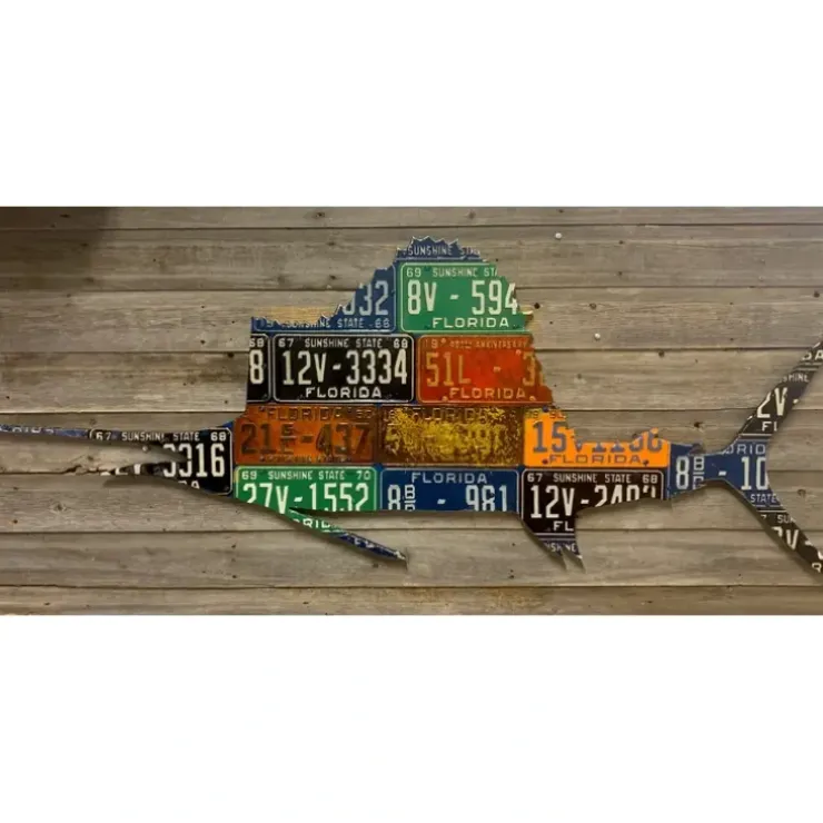 Florida Sailfish License Plate Art - Your Premium Fishing Gear Store Rods Lines Baits Accessories^ Discount