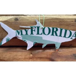Florida Tarpon License Plate Christmas Ornament - Your Premium Fishing Gear Store Rods Lines Baits Accessories^ Cheap