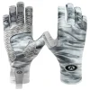 Flying Fisherman Sunbandit Half-Finger Gloves Gray - Your Premium Fishing Gear Store Rods Lines Baits Accessories^ Hot