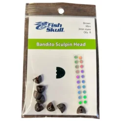 FlyMen Fish-Skull Bandito Sculpin Head Brown - Your Premium Fishing Gear Store Rods Lines Baits Accessories^ Flash Sale