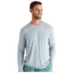 Free Fly Bamboo Shade Long Sleeve Heather Aspen Grey - Your Premium Fishing Gear Store Rods Lines Baits Accessories^ Flash Sale