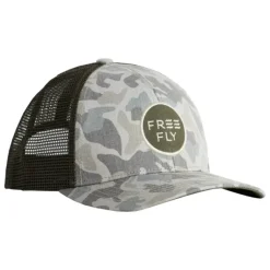 Free Fly Camo Trucker Hat Barrier Island Camo - Your Premium Fishing Gear Store Rods Lines Baits Accessories^ Online