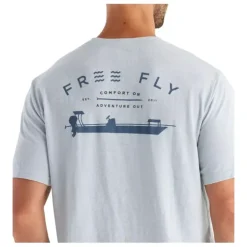 Free Fly Flats Patrol Tee Heather Aspen Grey - Your Premium Fishing Gear Store Rods Lines Baits Accessories^ Hot