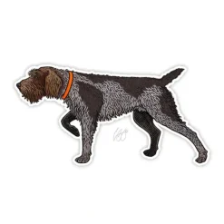 German Wiredhaired Griffon Sticker - Your Premium Fishing Gear Store Rods Lines Baits Accessories^ Fashion