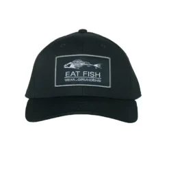 Grundens Eat Fish Snap Back Ball Cap- Black - Your Premium Fishing Gear Store Rods Lines Baits Accessories^ Cheap