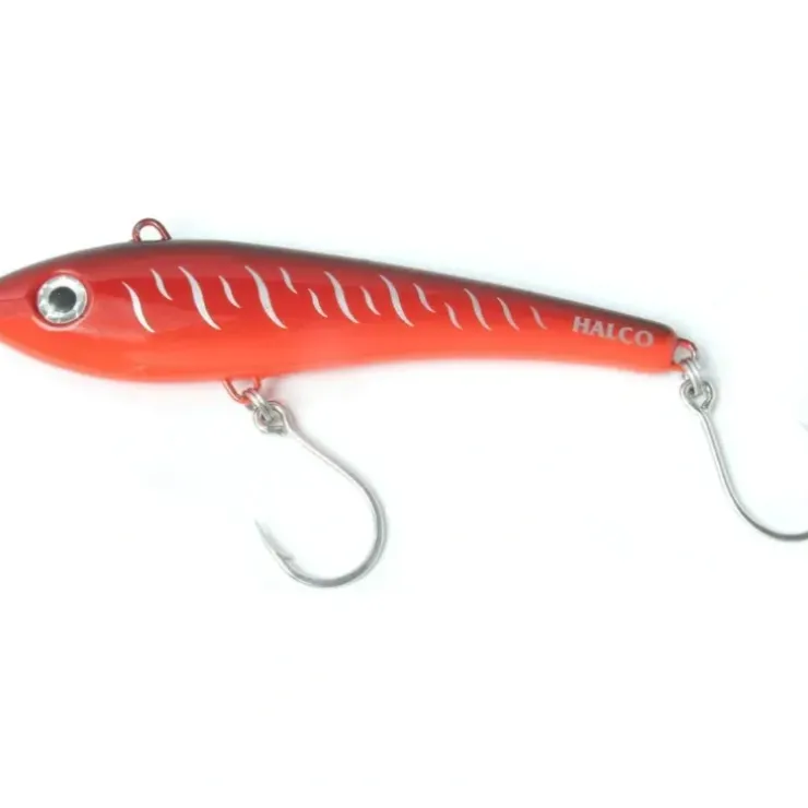 Halco MAX 220 Bibless Minnow #R18 Red Tiger, 8 2/3", 6oz - Your Premium Fishing Gear Store Rods Lines Baits Accessories^ Cheap