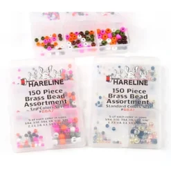 Hareline 150 Piece Brass Bead Assortment STD. Colors - Your Premium Fishing Gear Store Rods Lines Baits Accessories^ Store