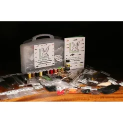 Hareline Fly Tying Material Kit With Economy Tools and Vise - Your Premium Fishing Gear Store Rods Lines Baits Accessories^ Outlet