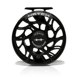 Hatch Iconic 11 Plus Fly Reel Black - Your Premium Fishing Gear Store Rods Lines Baits Accessories^ Online