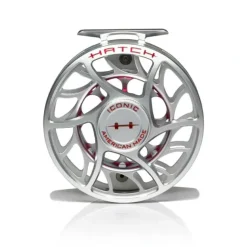 Hatch Iconic 9 Plus Fly Reel Clear Red - Your Premium Fishing Gear Store Rods Lines Baits Accessories^ Clearance