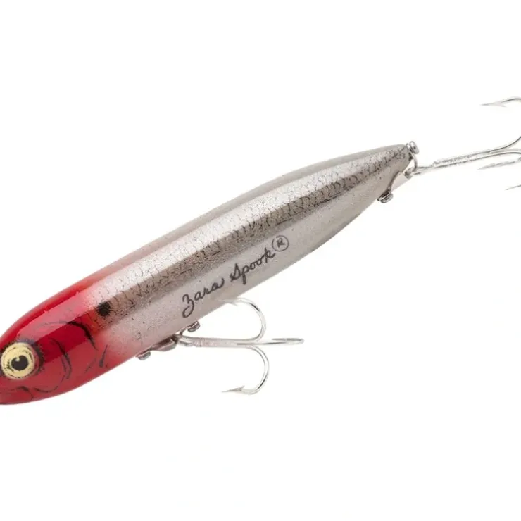 Heddon X9255G28 Zara Spook Topwater Bait, 4 1/2", 3/4 oz, Pearl/Red Eye, Floating - Your Premium Fishing Gear Store Rods Lines Baits Accessories^ Store