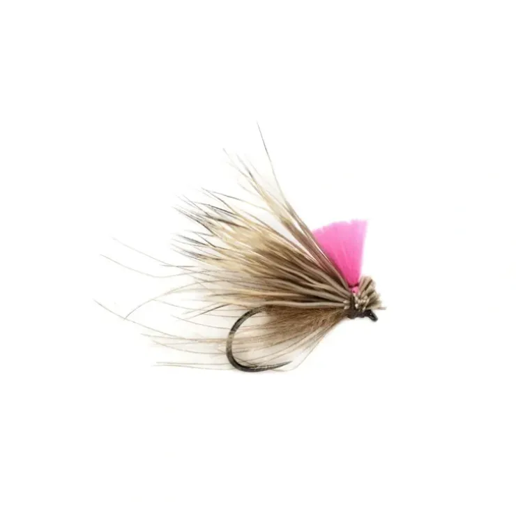 Hi Viz Pink CdC & Elk Barbless - Your Premium Fishing Gear Store Rods Lines Baits Accessories^ Outlet