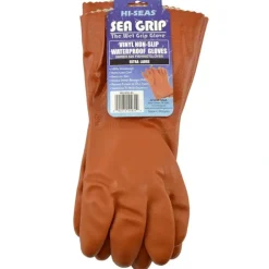 Hi-Seas Sea Grip Vinyl Waterproof Fishing Glove, Large Size, Orange HG-66-LG - Your Premium Fishing Gear Store Rods Lines Baits Accessories^ Shop