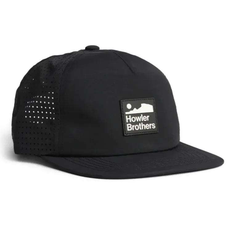 Howler Bros Aperture Tech Strapback Howler Arroyo : Black - Your Premium Fishing Gear Store Rods Lines Baits Accessories^ Online