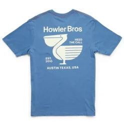 Howler Bros Blended Pocket T-Shirt Pelican Postage : Blue Horizon - Your Premium Fishing Gear Store Rods Lines Baits Accessories^ Online