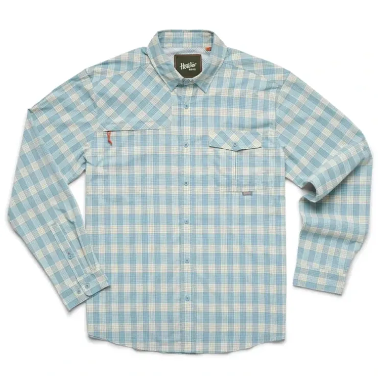 Howler Bros Matagorda Longsleeve Landon Plaid Summer Sky - Your Premium Fishing Gear Store Rods Lines Baits Accessories^ Flash Sale