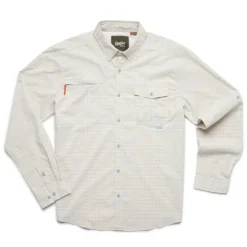 Howler Bros Matagorda Longsleeve Composition Plaid Off White - Your Premium Fishing Gear Store Rods Lines Baits Accessories^ Best Sale