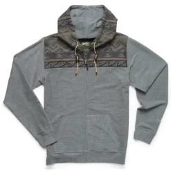 Howler Bros Shaman Hoodie Deep Grey/Herrador Jacquard - Your Premium Fishing Gear Store Rods Lines Baits Accessories^ Shop