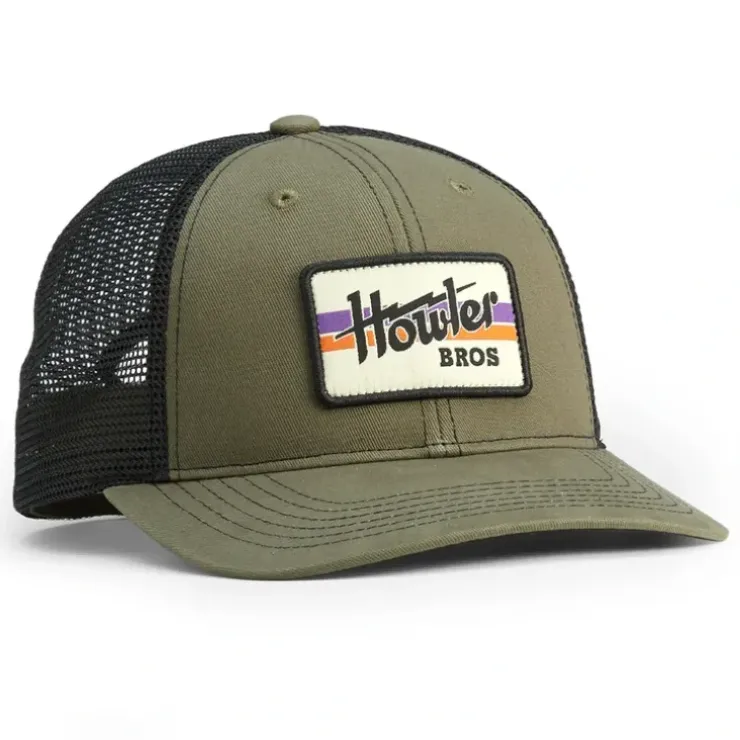 Howler Bros Standard Hats Howler Electric Stripe Rifle Twill - Your Premium Fishing Gear Store Rods Lines Baits Accessories^ Cheap