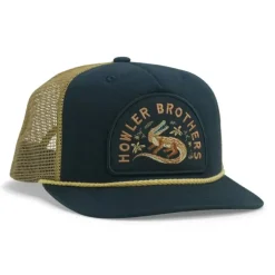 Howler Bros Structured Snapback Hats Lazy Gators : Navy - Your Premium Fishing Gear Store Rods Lines Baits Accessories^ Flash Sale